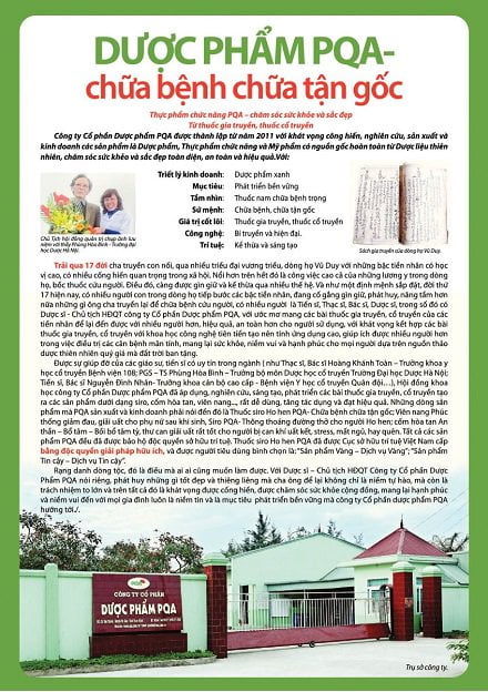 dược phẩm pqa chữa viêm phế quản
